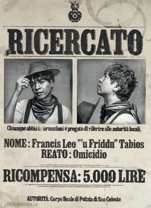 Mafia: The Old Country wanted poster